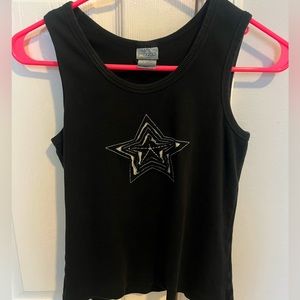y2k stitched star top size L